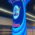 creative date palm shape led screen