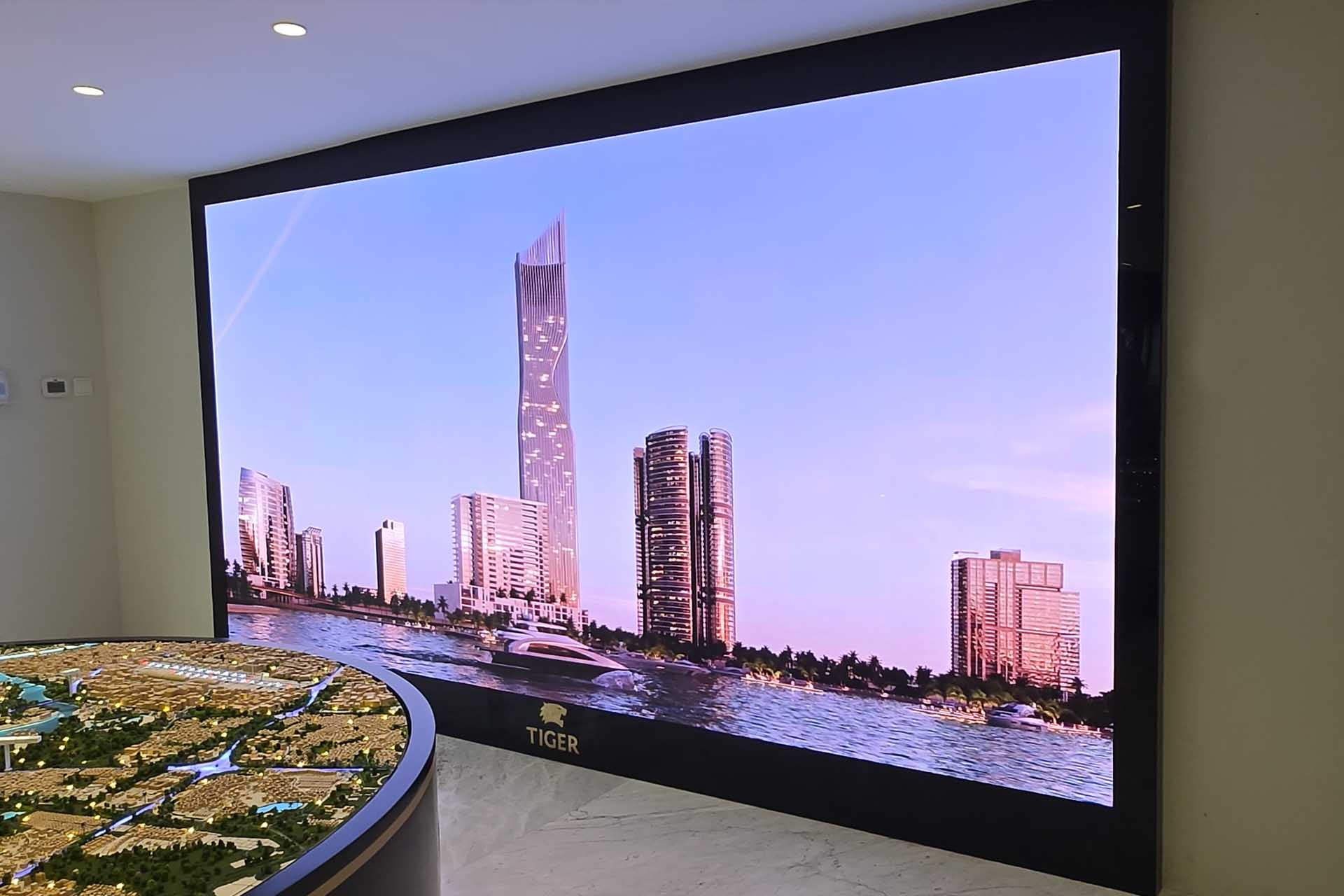 LED video wall installation UAE Epix project