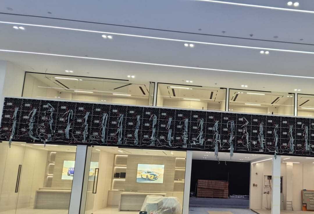 cabling of ultra wide led display