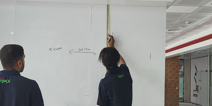 LED screen installation team UAE Epix