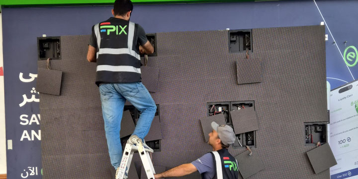 LED screen technical support and maintenance UAE
