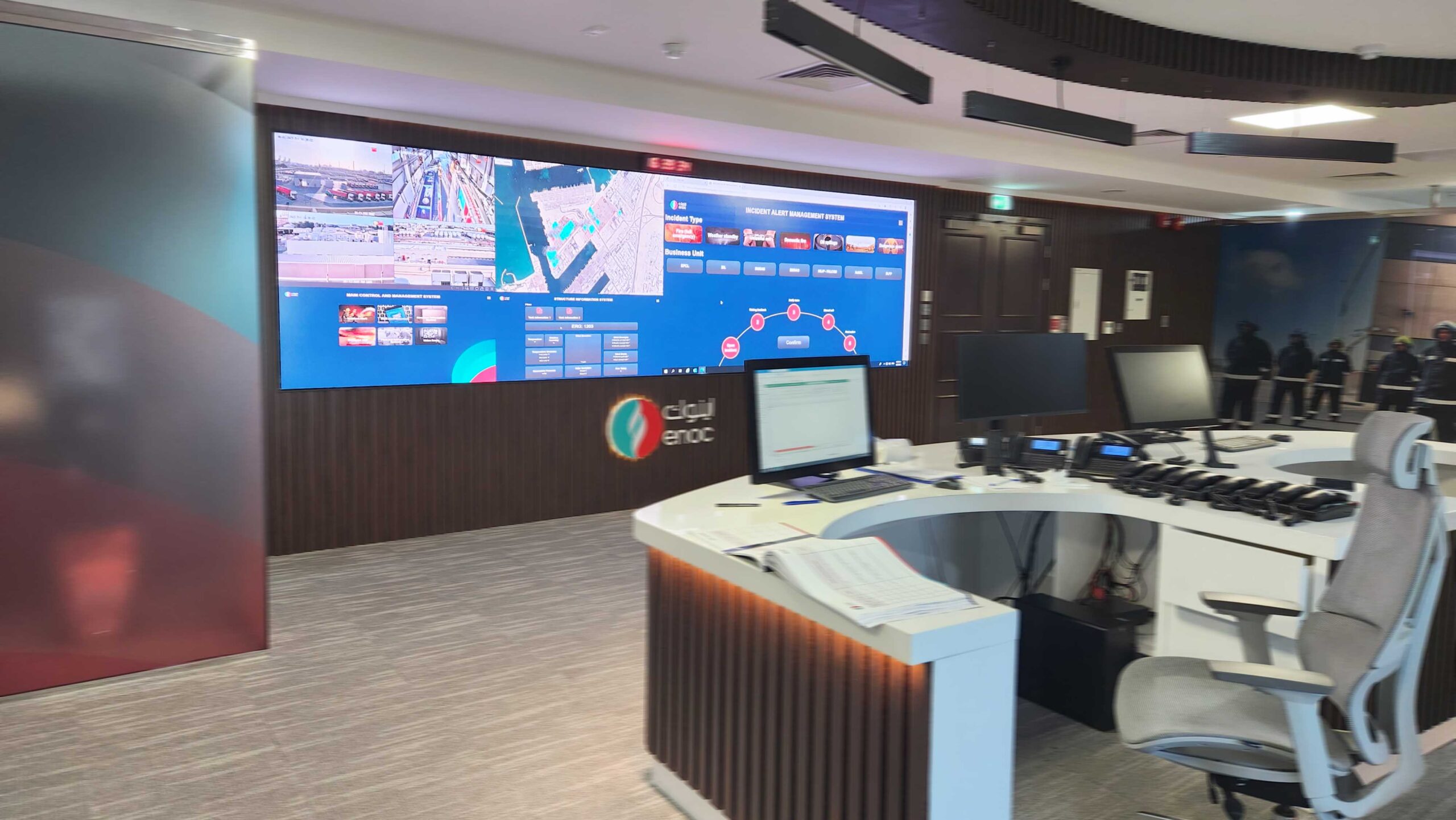 Control Room Monitoring LED Display for Enoc Emergency center Jebel Ali Dubai