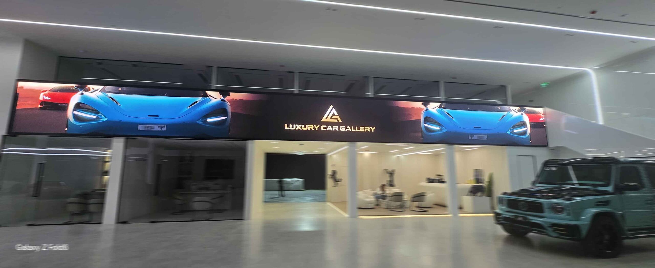 Luxury Super Cars Ultra Wide LED Display