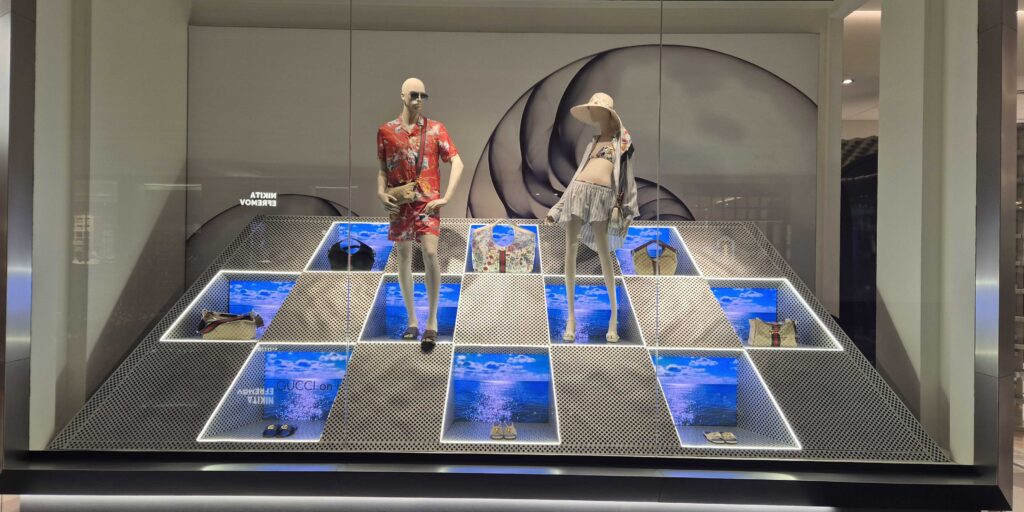 LED Display in Dubai Gucci Shop Harvey Nichols Mall of The Emirates