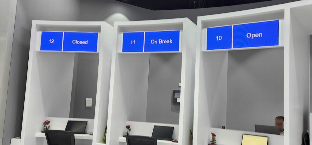 Queue management system with led screen in Dubai Court Bin Shabib Mall Qusais
