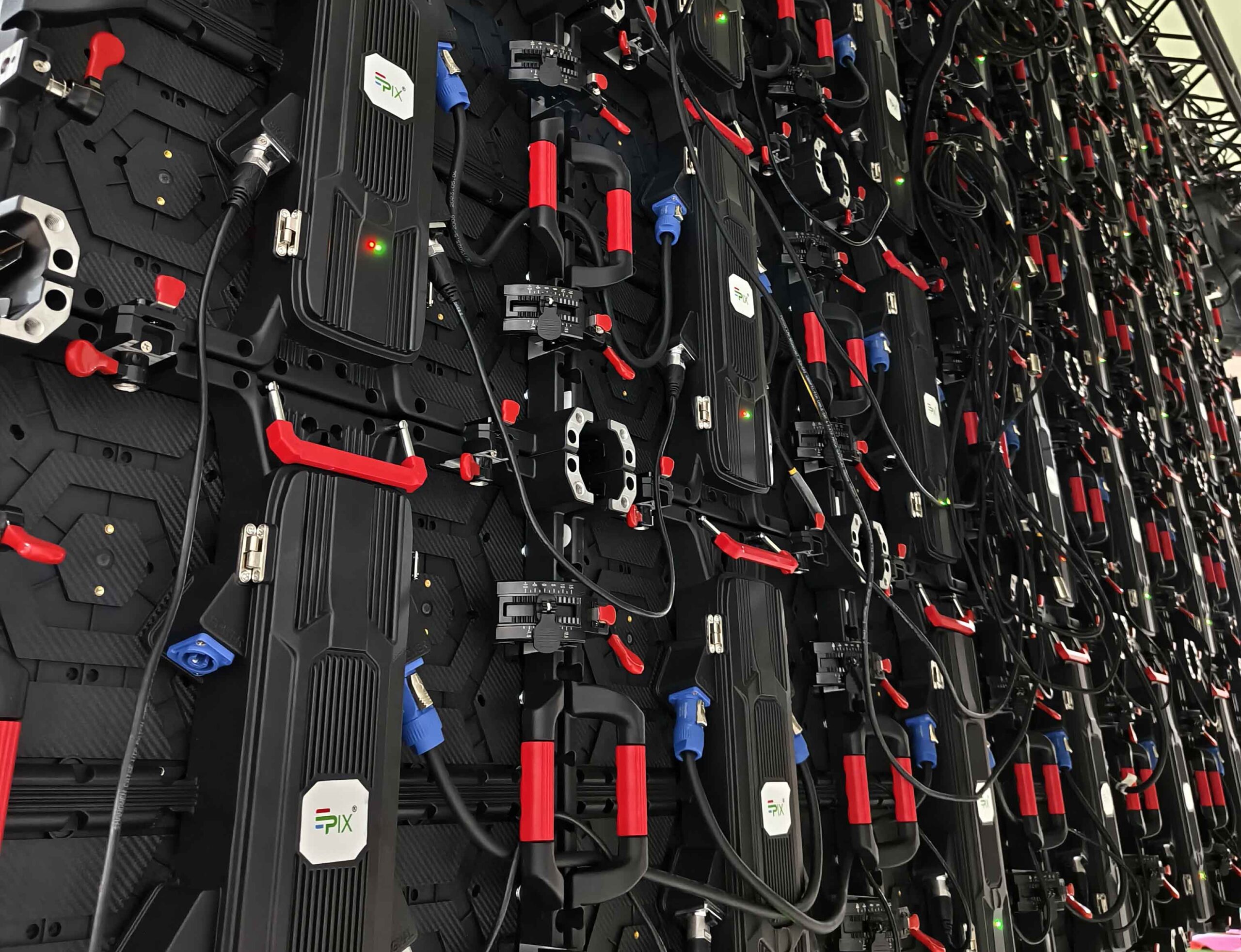 P2.6 rental LED panels used for an indoor LED screen in Abu Dhabi