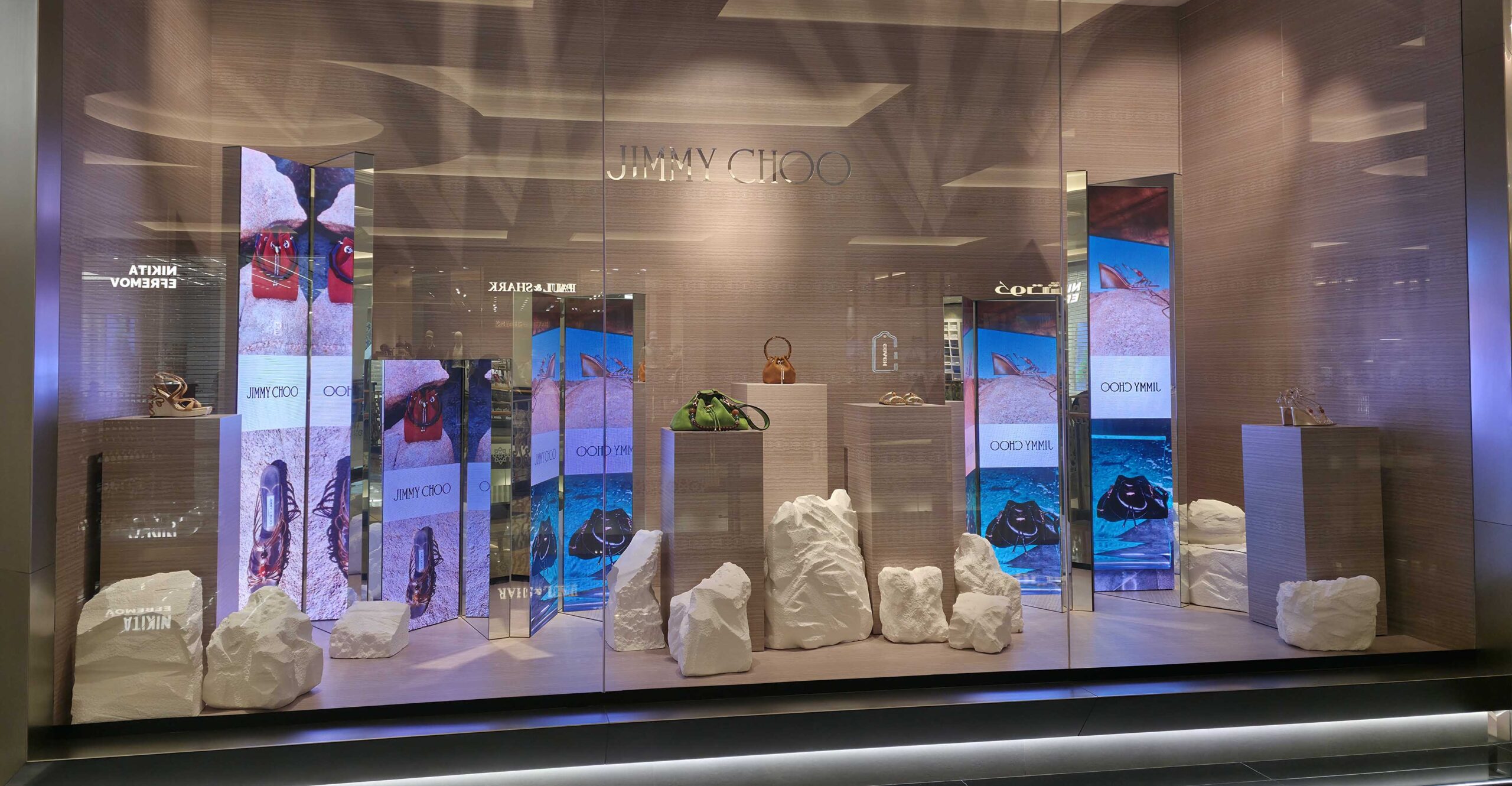 LED Screen in Dubai Mall of the Emirates for Jimmy Choo Brand