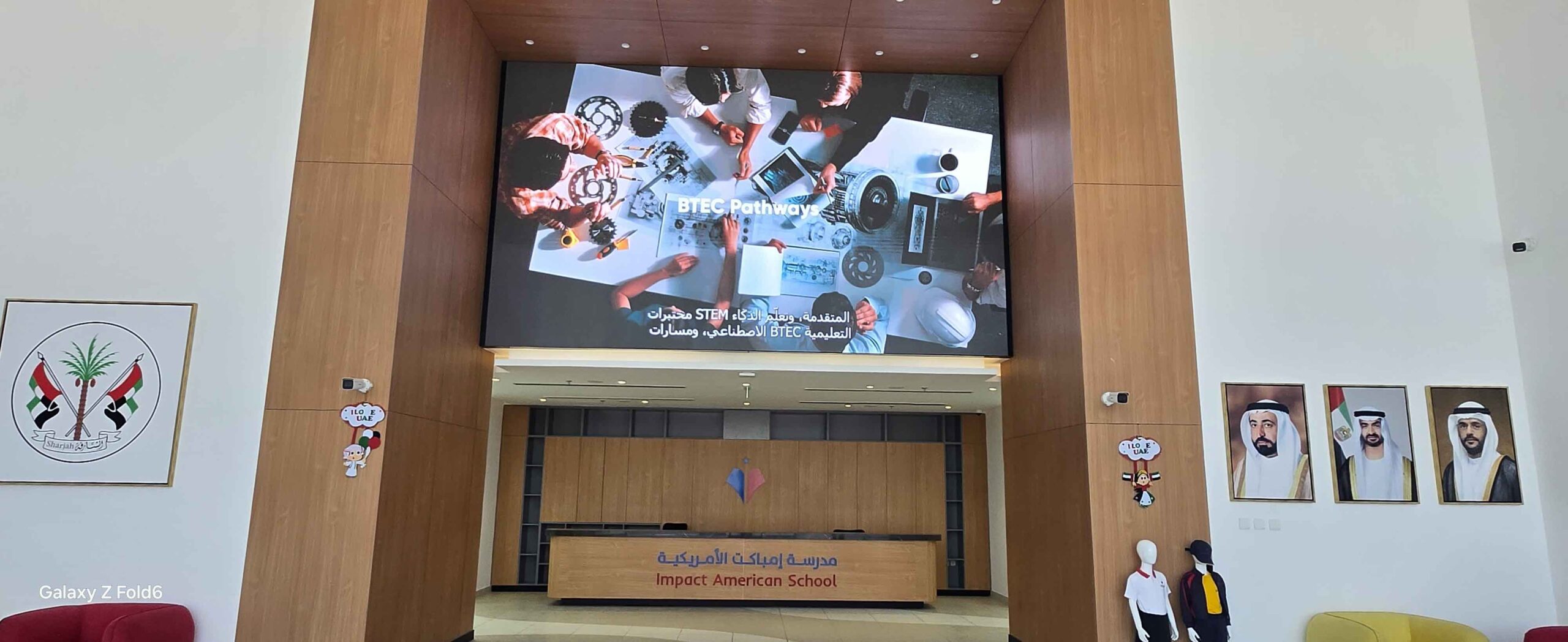P2.5 outdoor LED screen installed at American Impact School Sharjah