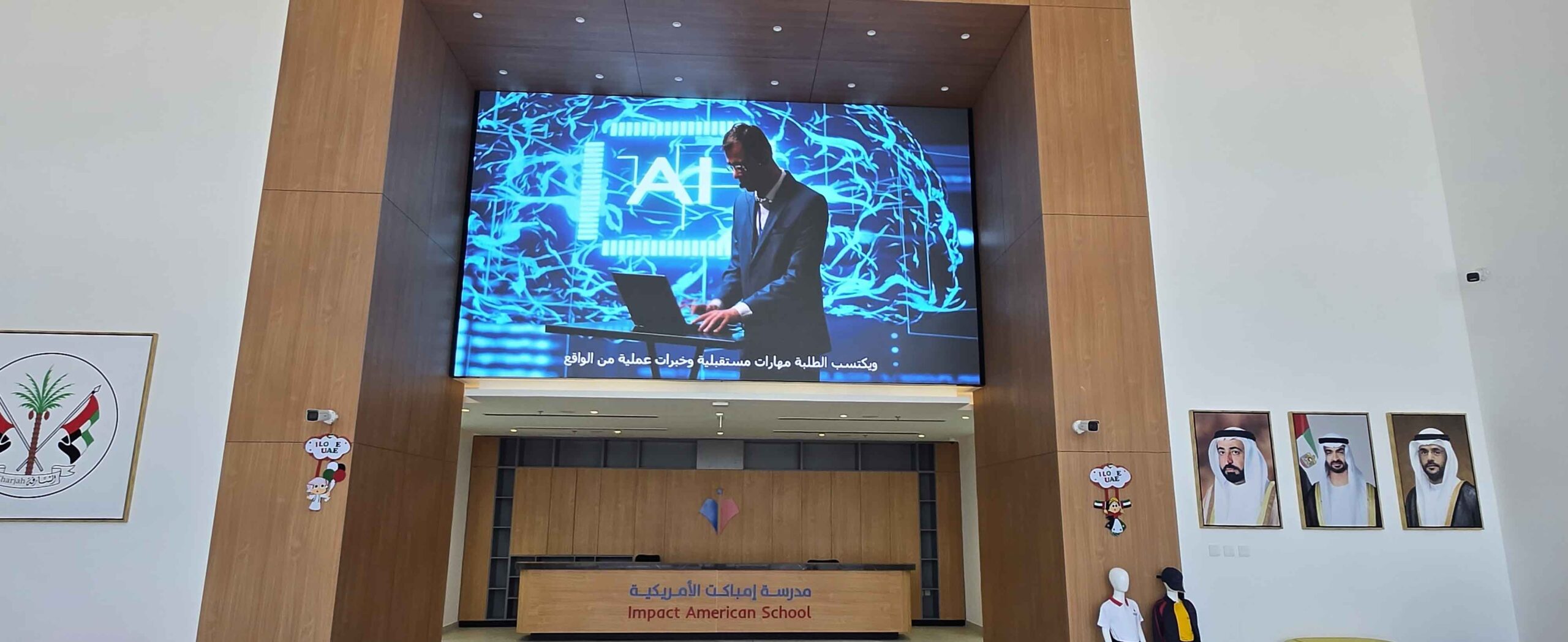 American Impact School LED screen project by Epix