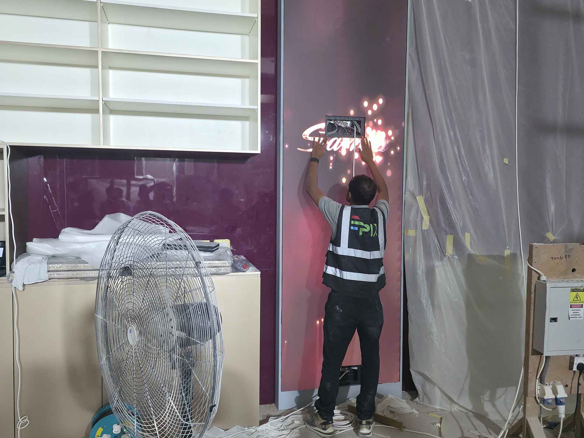Indoor LED Screen Installation Work for Samra Jewelry Dubai