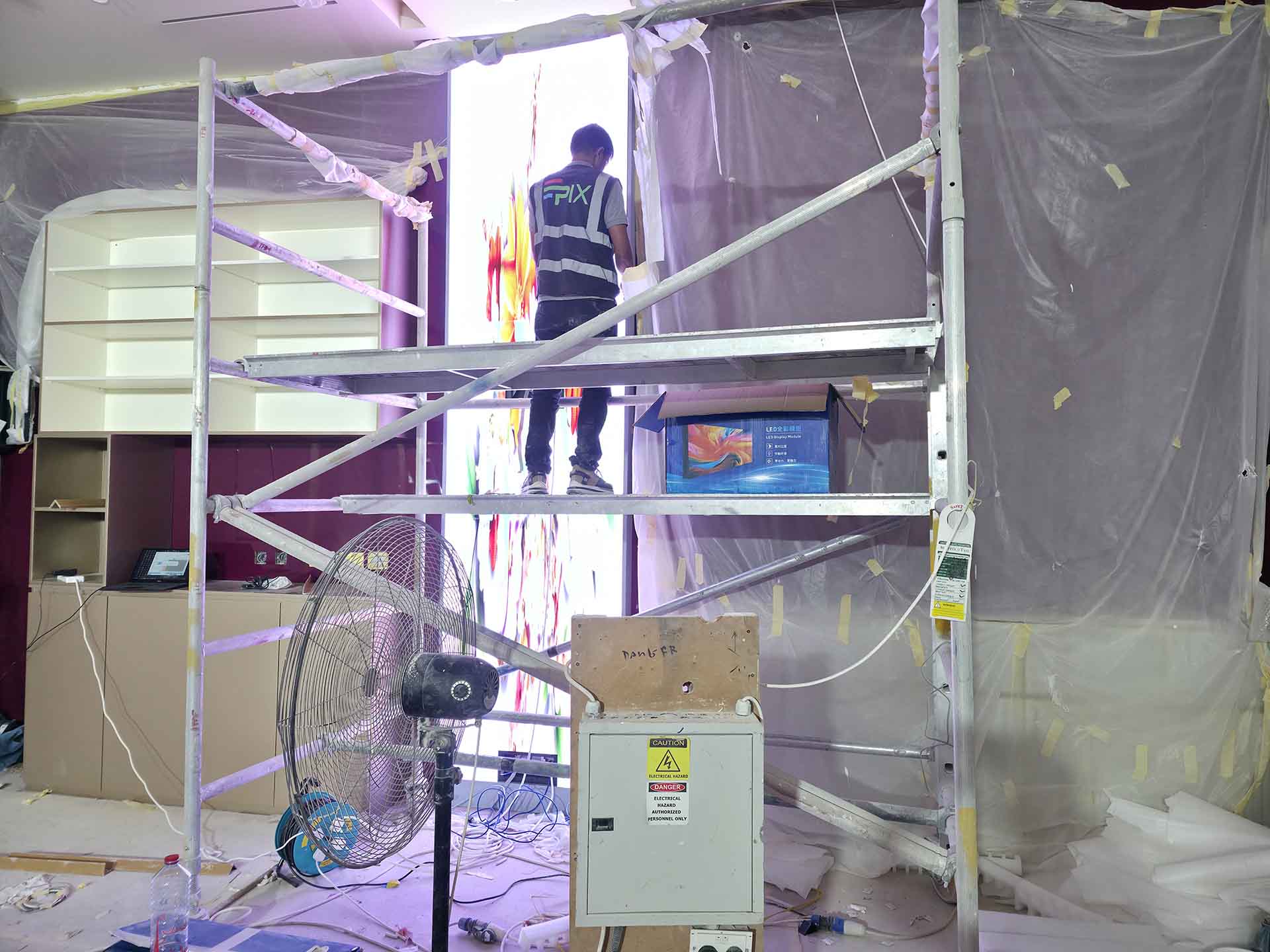 P1.8 Indoor LED Screen Installation at Samra Jewelry Dubai Festival City Center