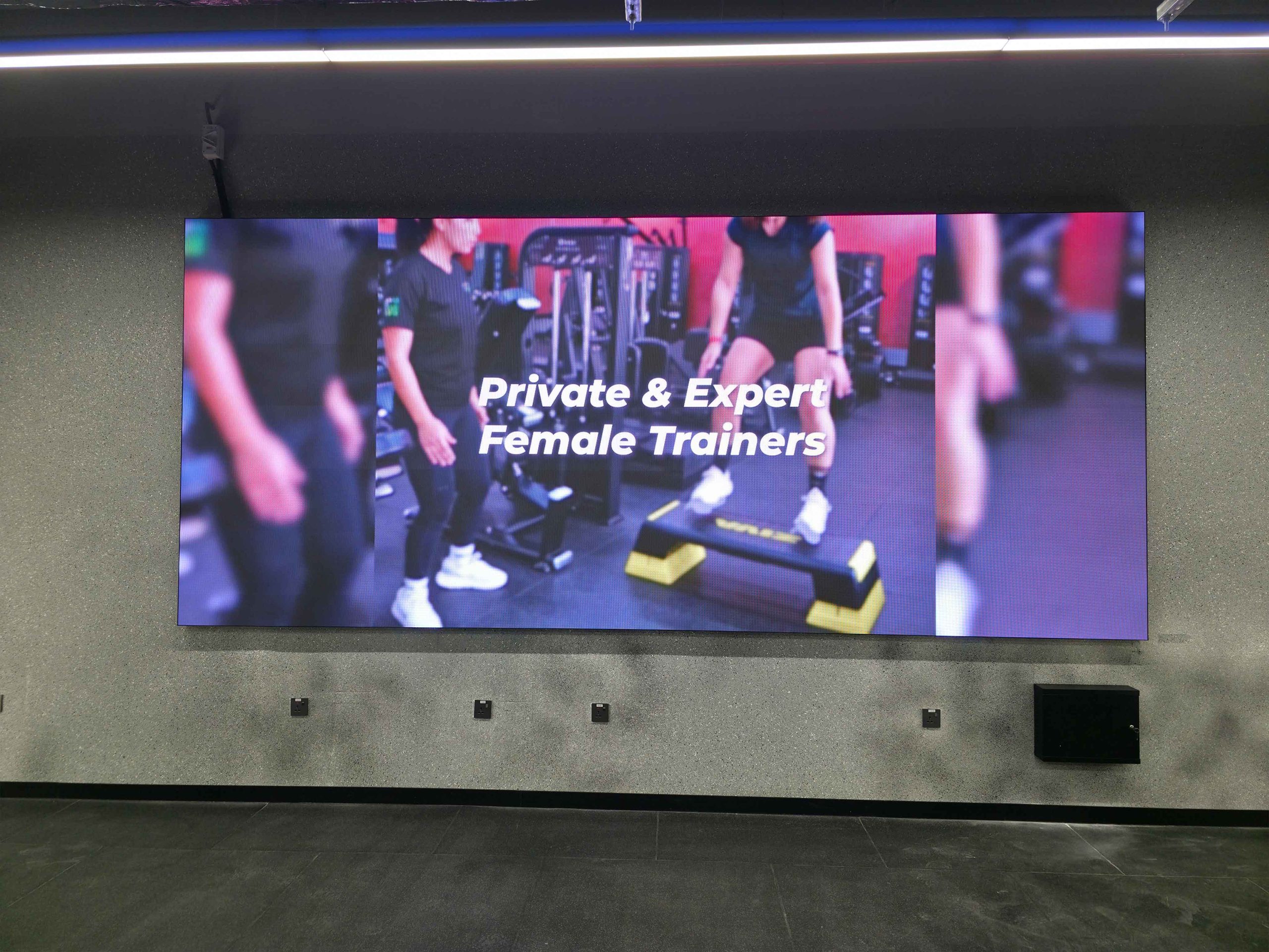 P2.5 LED screen installed for MyPT Fitness Center in Abu Dhabi UAE