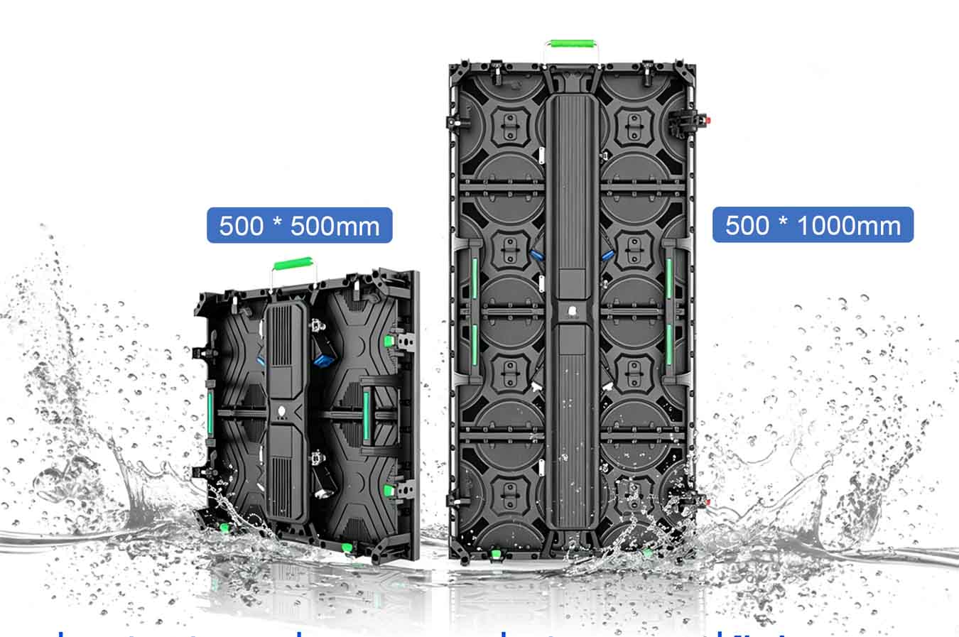 Outdoor rental LED panel dimensions and protection design
