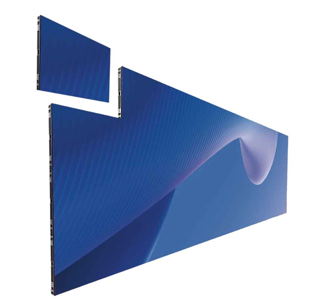 640 by 480 millimetre aluminium cabinet installation configuration for an indoor COB LED screen