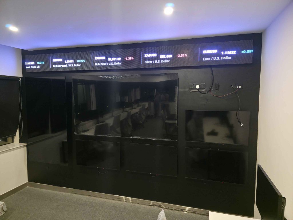 Ticker LED Screen in JLT Dubai for PANAFRICAN 1 Scrolling Ticker LED Screen in JLT Dubai for PANAFRICAN