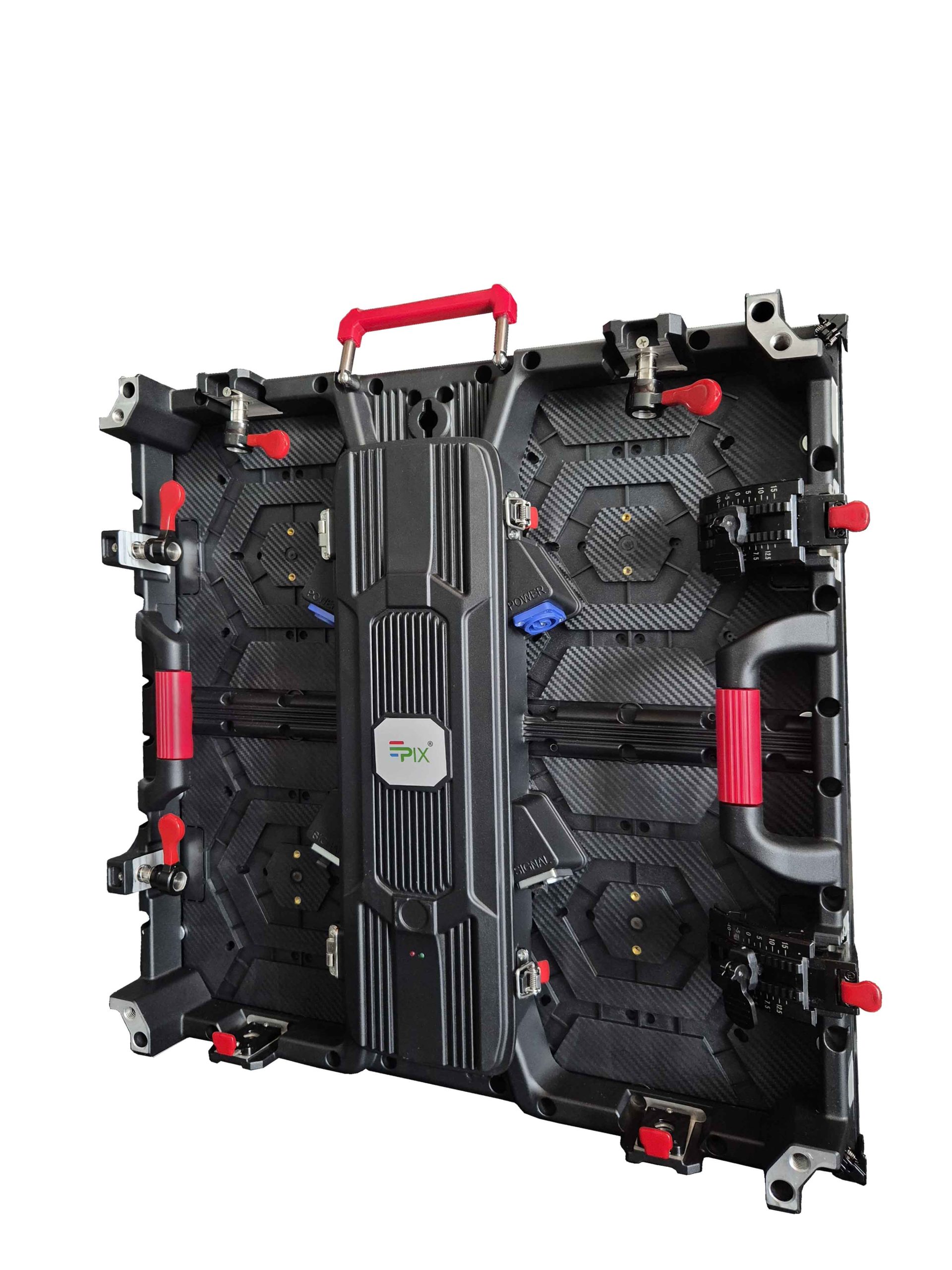 Rear construction of an indoor rental LED screen cabinet